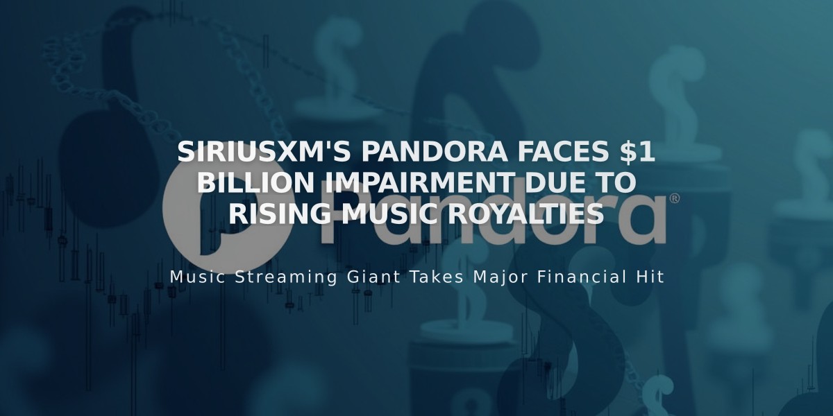 SiriusXM's Pandora Faces $1 Billion Impairment Due to Rising Music Royalties