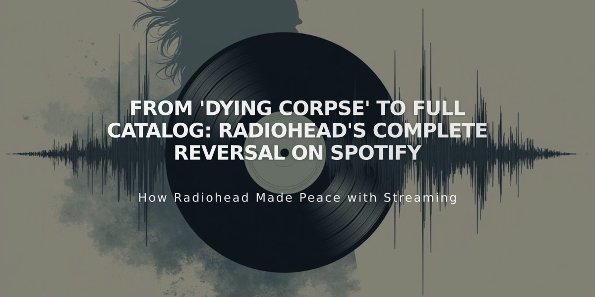 From 'Dying Corpse' to Full Catalog: Radiohead's Complete Reversal on Spotify