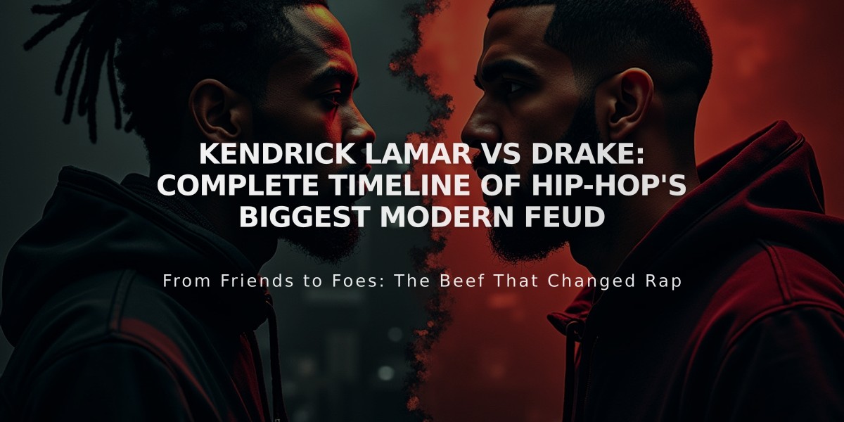 Kendrick Lamar vs Drake: Complete Timeline of Hip-Hop's Biggest Modern Feud