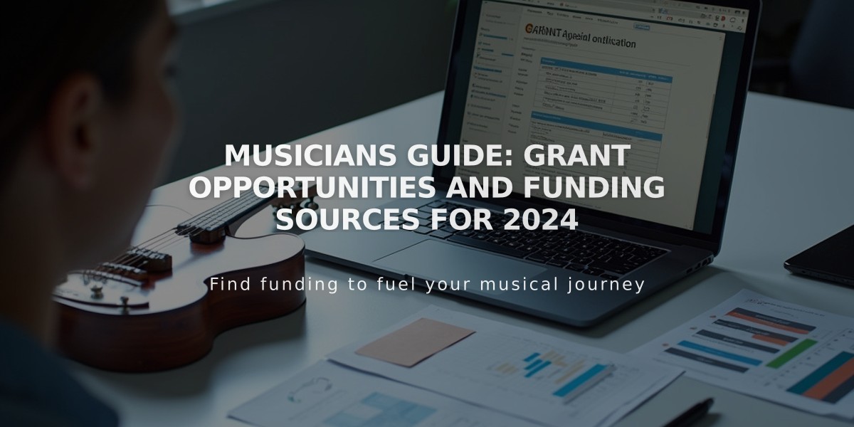 Musicians Guide: Grant Opportunities and Funding Sources for 2024