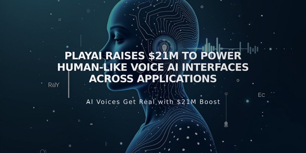 PlayAI Raises $21M to Power Human-Like Voice AI Interfaces Across Applications