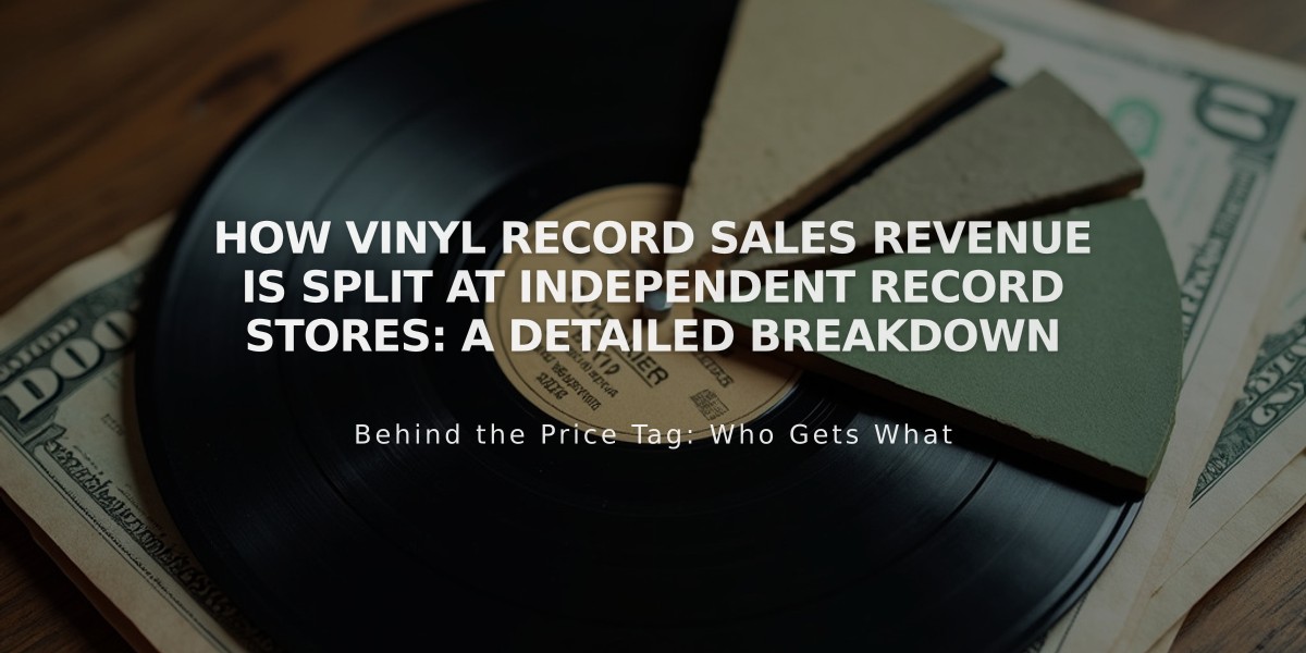 How Vinyl Record Sales Revenue Is Split at Independent Record Stores: A Detailed Breakdown