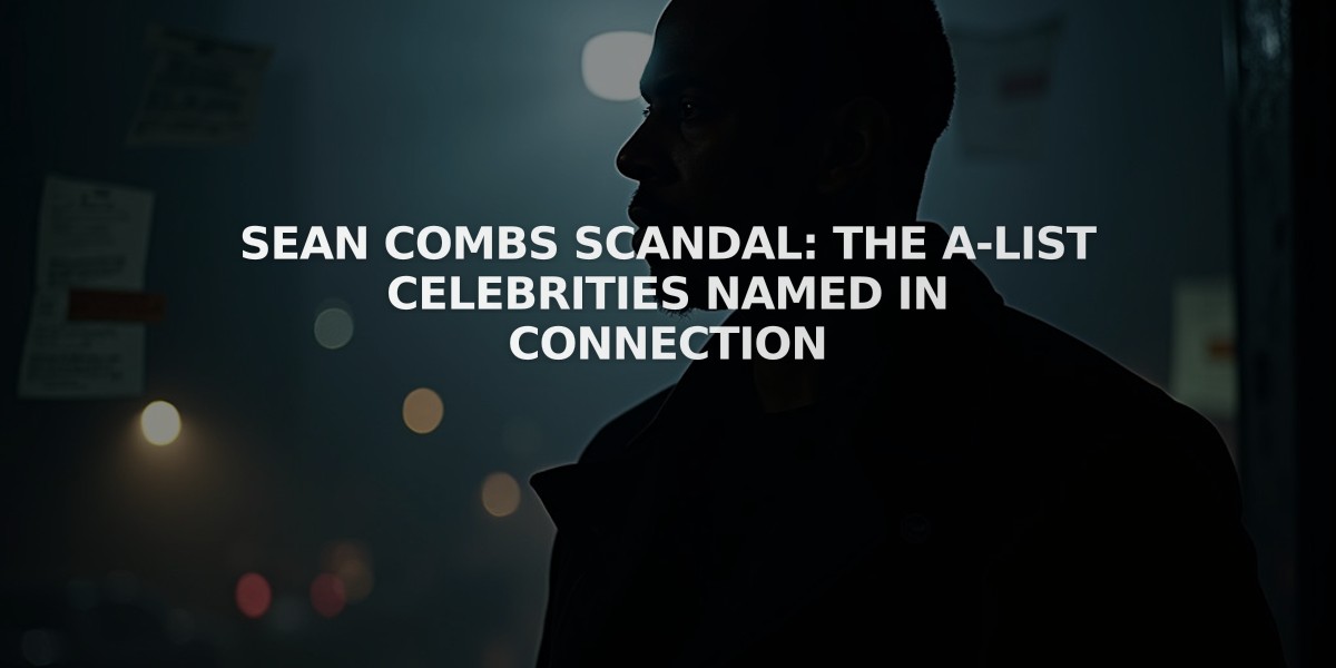 Sean Combs Scandal: The A-List Celebrities Named in Connection