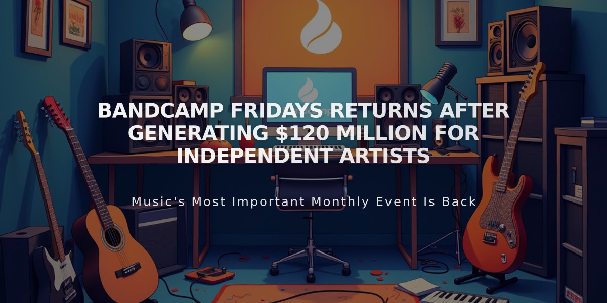 Bandcamp Fridays Returns After Generating $120 Million for Independent Artists