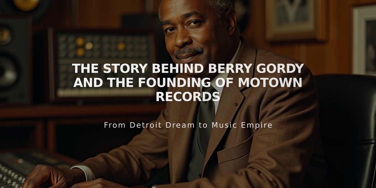 The Story Behind Berry Gordy and the Founding of Motown Records