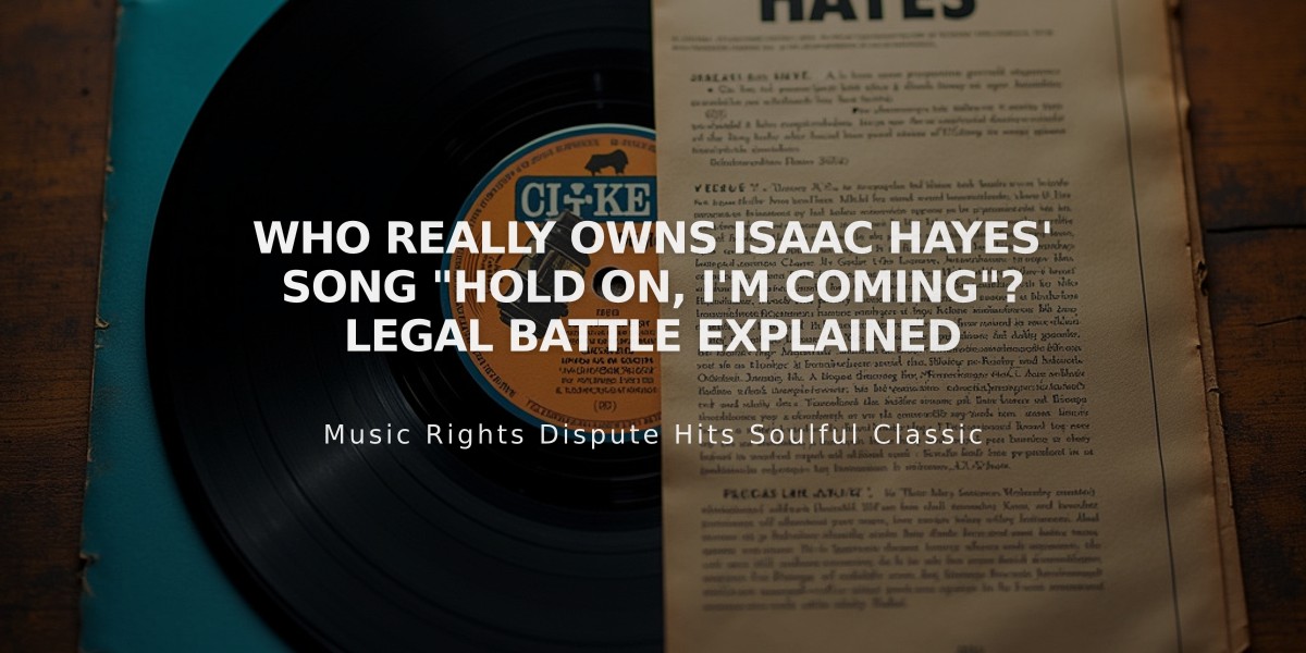 Who Really Owns Isaac Hayes' Song "Hold On, I'm Coming"? Legal Battle Explained