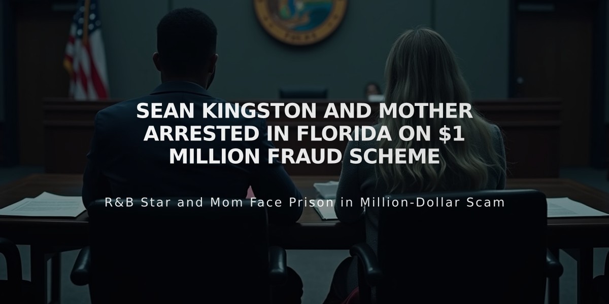 Sean Kingston and Mother Arrested in Florida on $1 Million Fraud Scheme