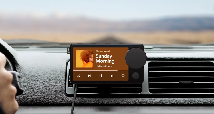 Spotify Car Thing device display