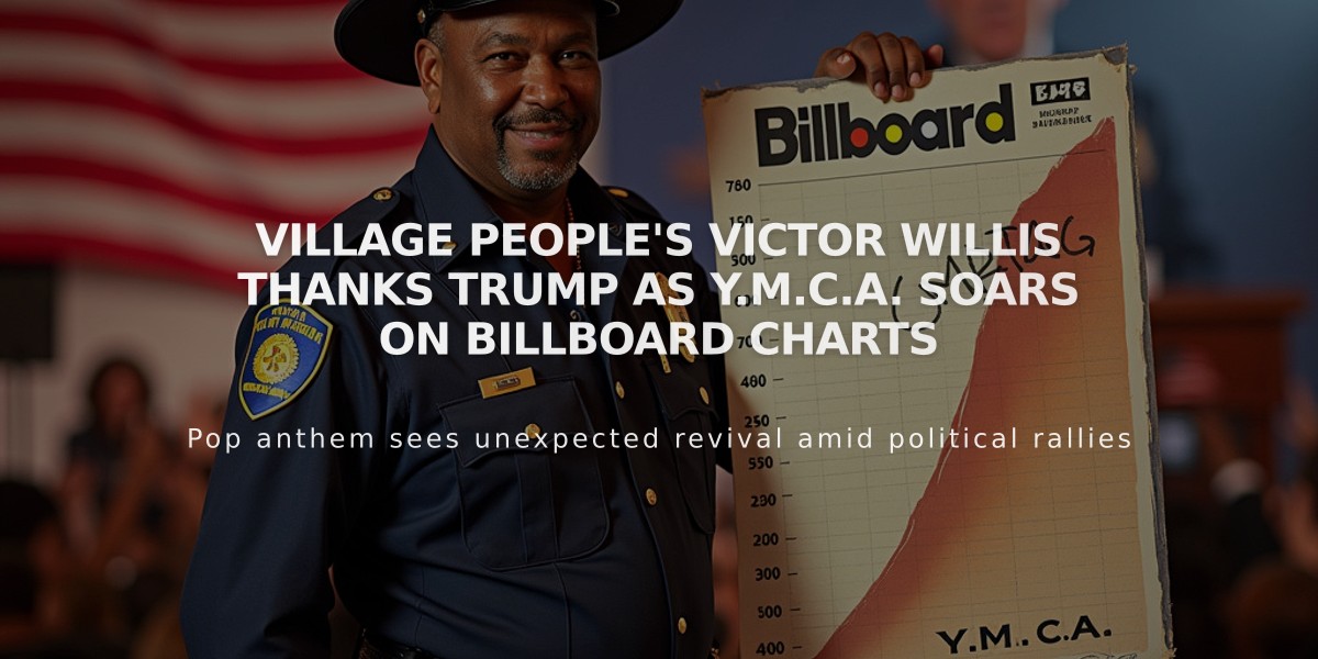 Village People's Victor Willis Thanks Trump as Y.M.C.A. Soars on Billboard Charts