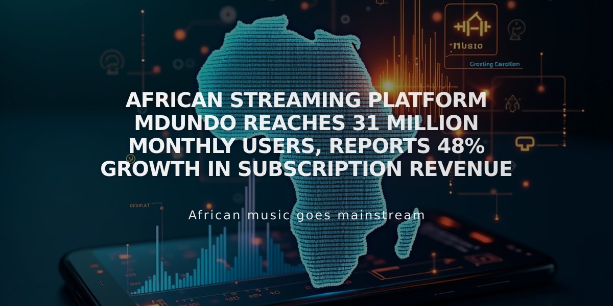 African Streaming Platform Mdundo Reaches 31 Million Monthly Users, Reports 48% Growth in Subscription Revenue