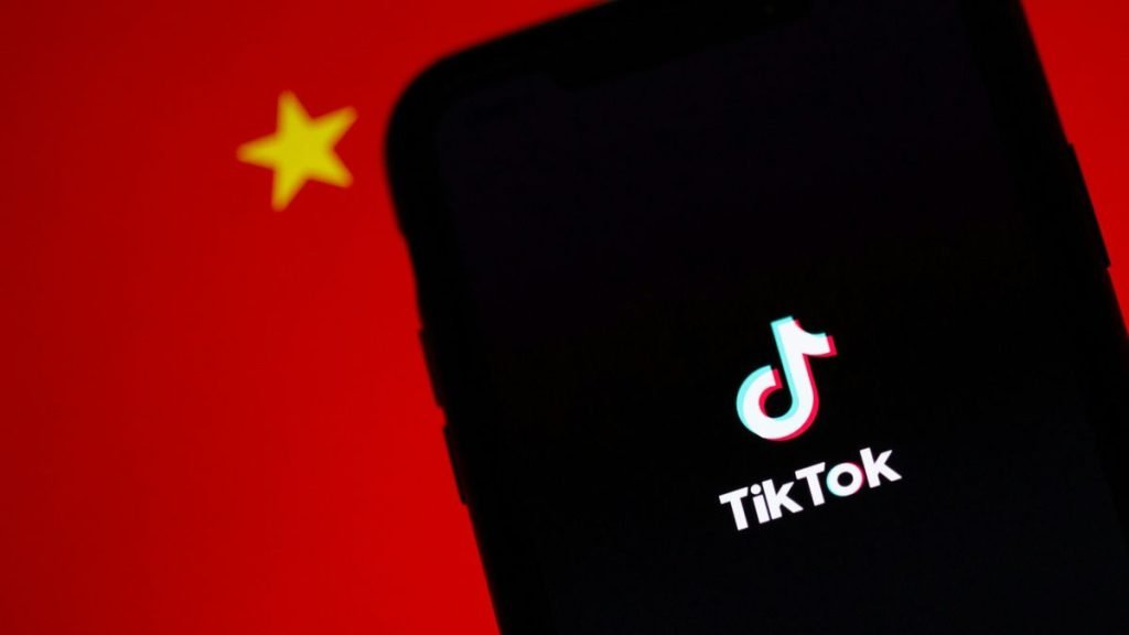 TikTok app on smartphone screen