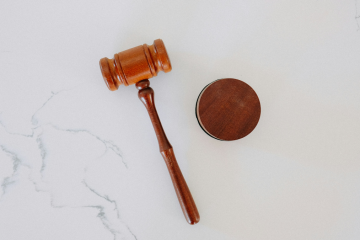 Gavel in courtroom