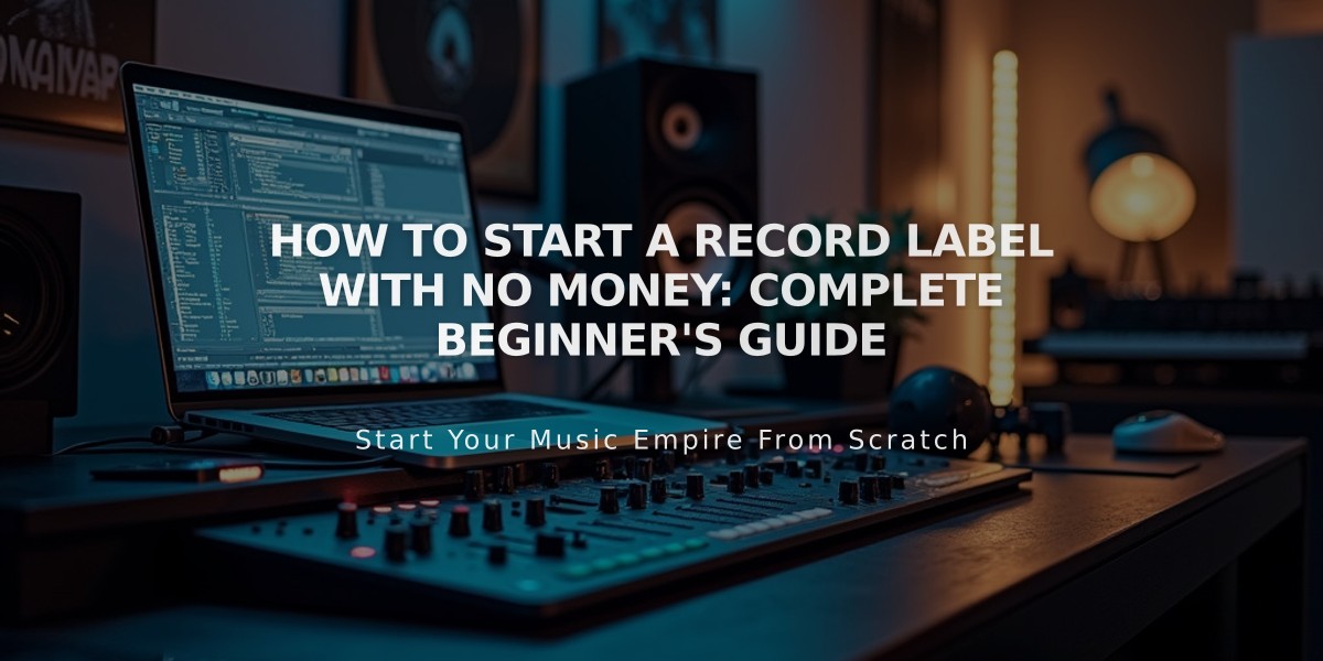 How to Start a Record Label With No Money: Complete Beginner's Guide