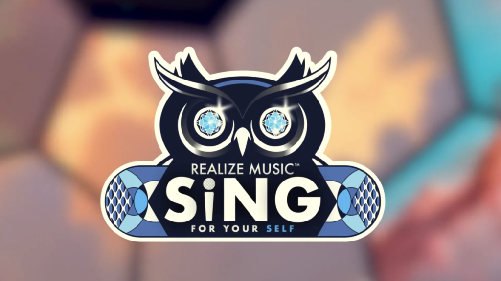 Stylized owl with "Realize Music" text