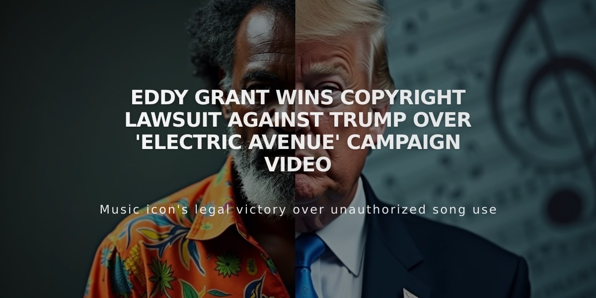 Eddy Grant Wins Copyright Lawsuit Against Trump Over 'Electric Avenue' Campaign Video