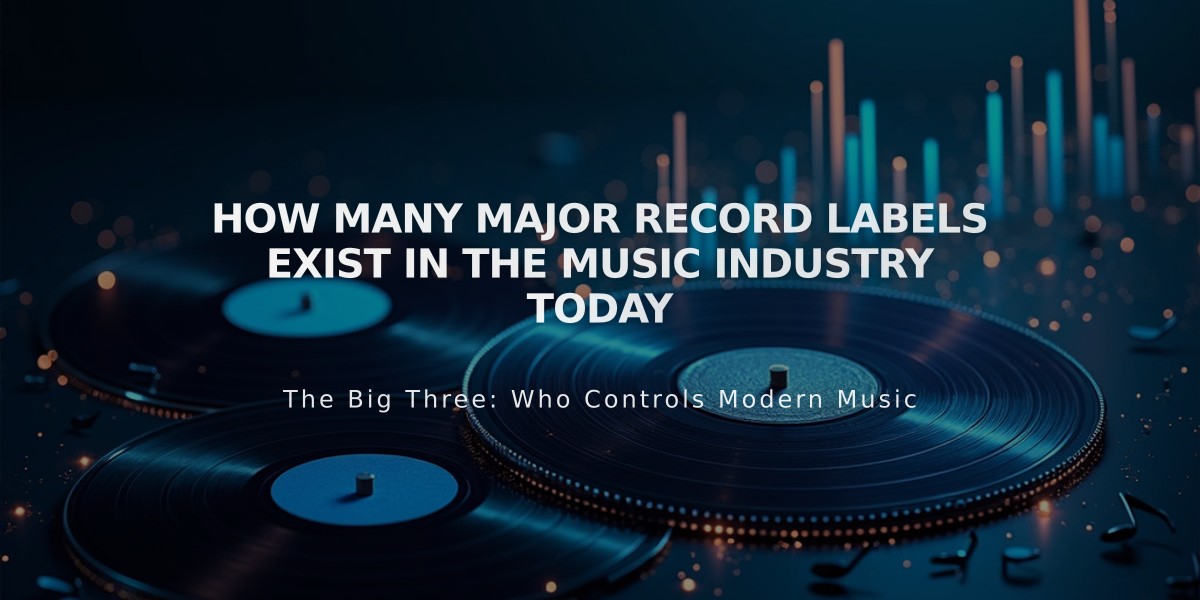 How Many Major Record Labels Exist in the Music Industry Today