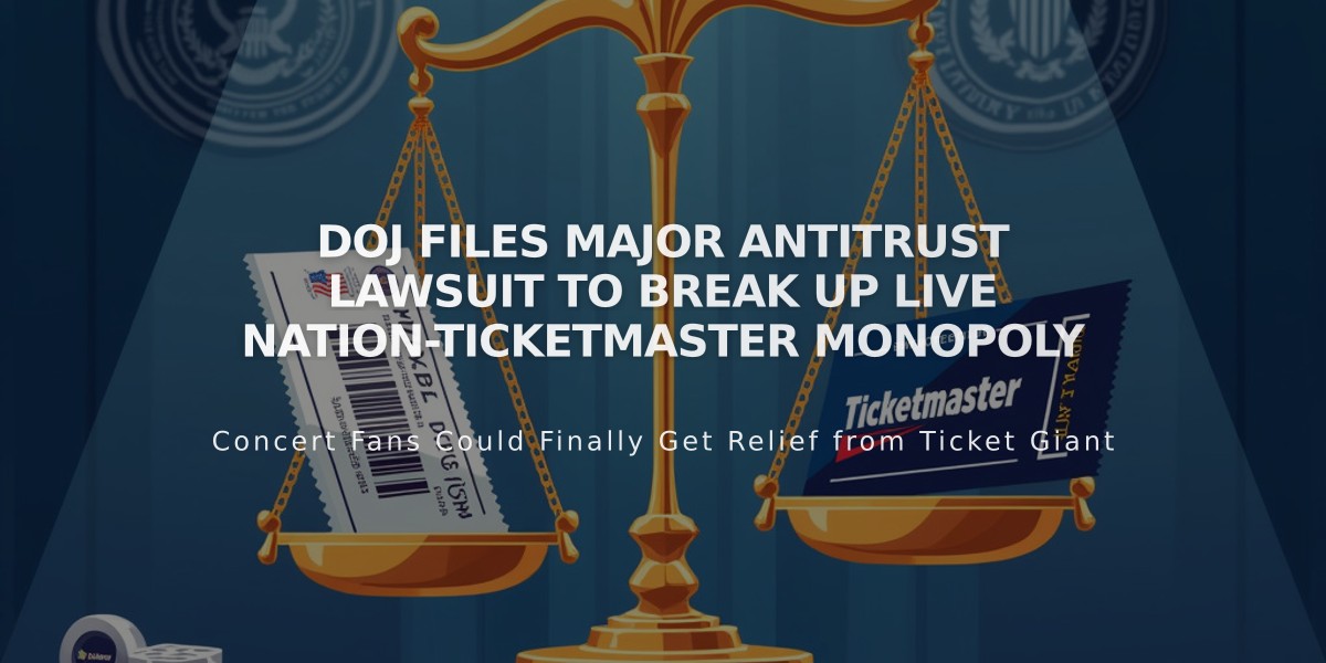 DOJ Files Major Antitrust Lawsuit to Break Up Live Nation-Ticketmaster Monopoly