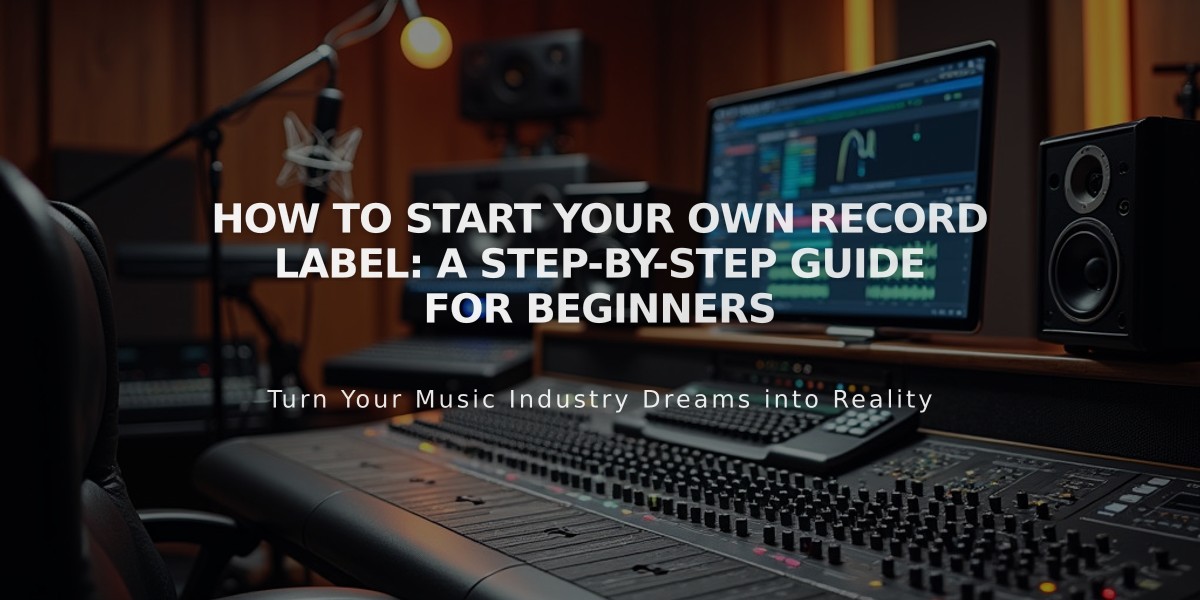 How to Start Your Own Record Label: A Step-by-Step Guide for Beginners