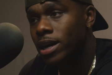 DaBaby wearing hat during 2023 interview