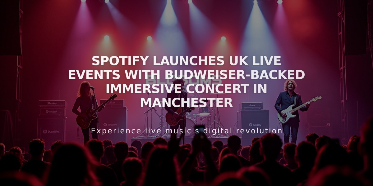 Spotify Launches UK Live Events With Budweiser-Backed Immersive Concert in Manchester