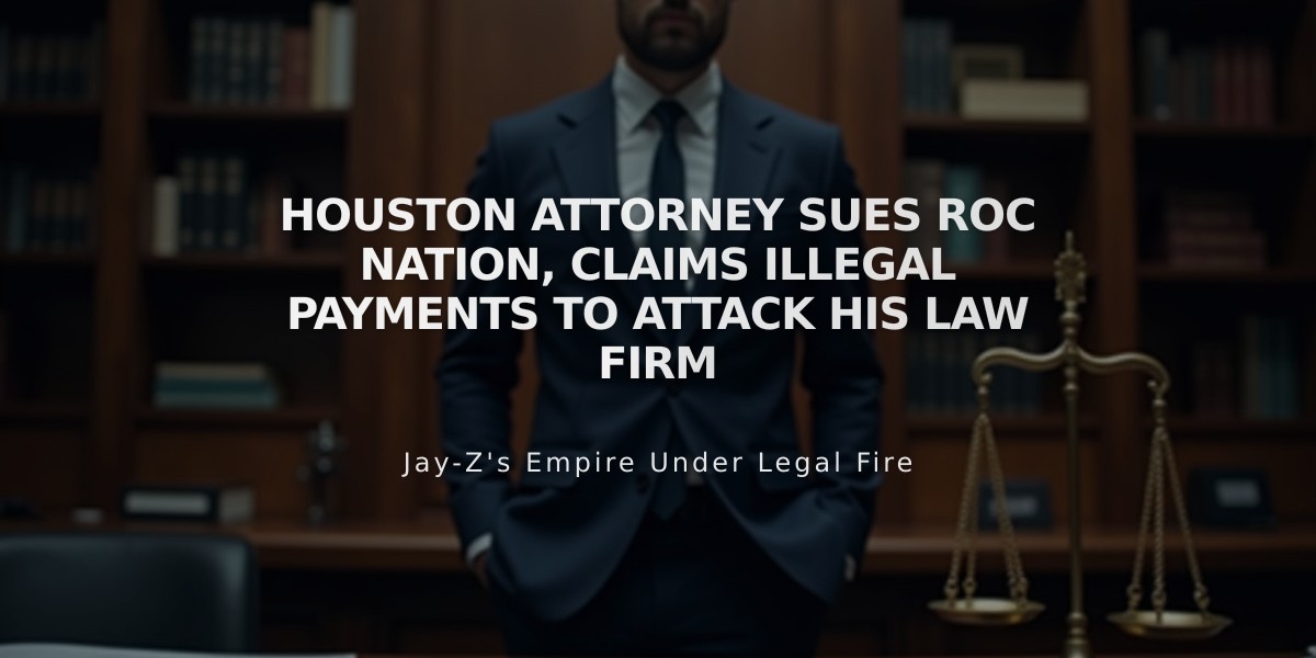 Houston Attorney Sues Roc Nation, Claims Illegal Payments To Attack His Law Firm