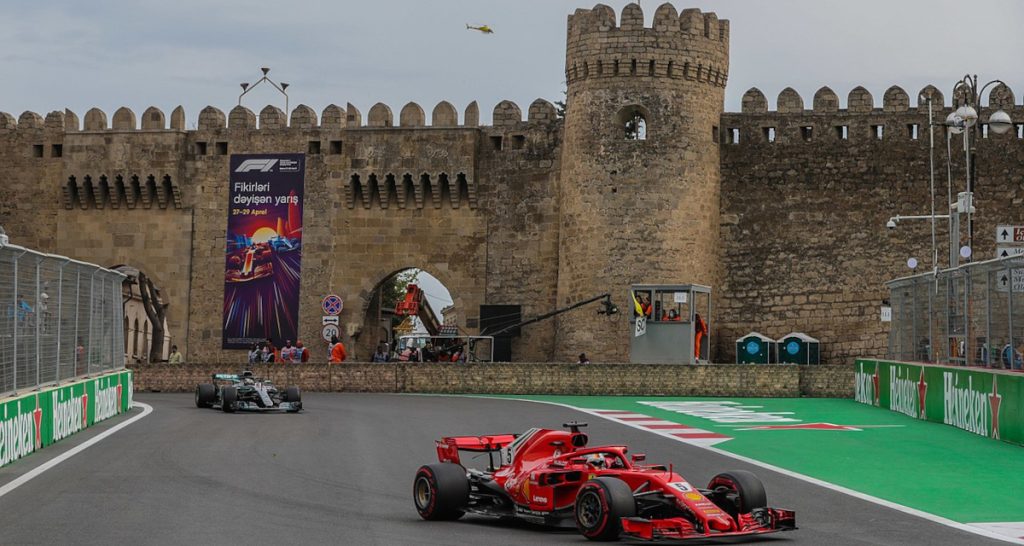 F1 race cars in Azerbaijan