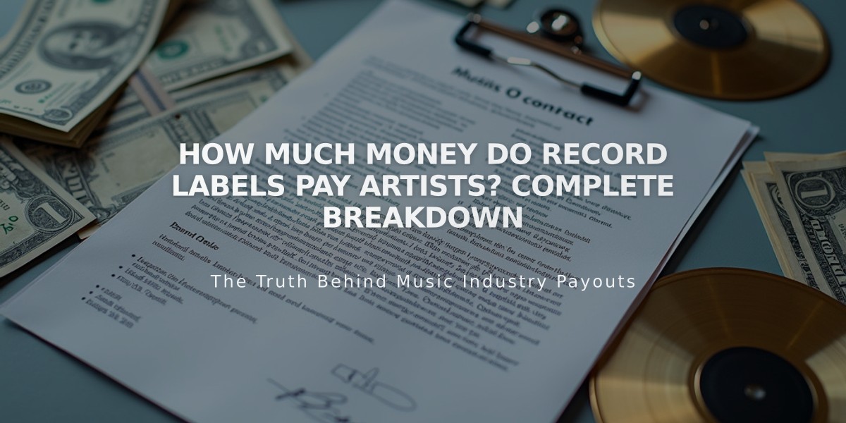 How Much Money Do Record Labels Pay Artists? Complete Breakdown