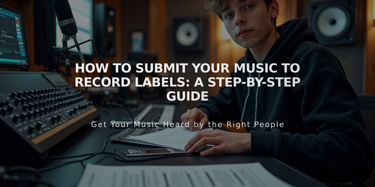 How to Submit Your Music to Record Labels: A Step-by-Step Guide