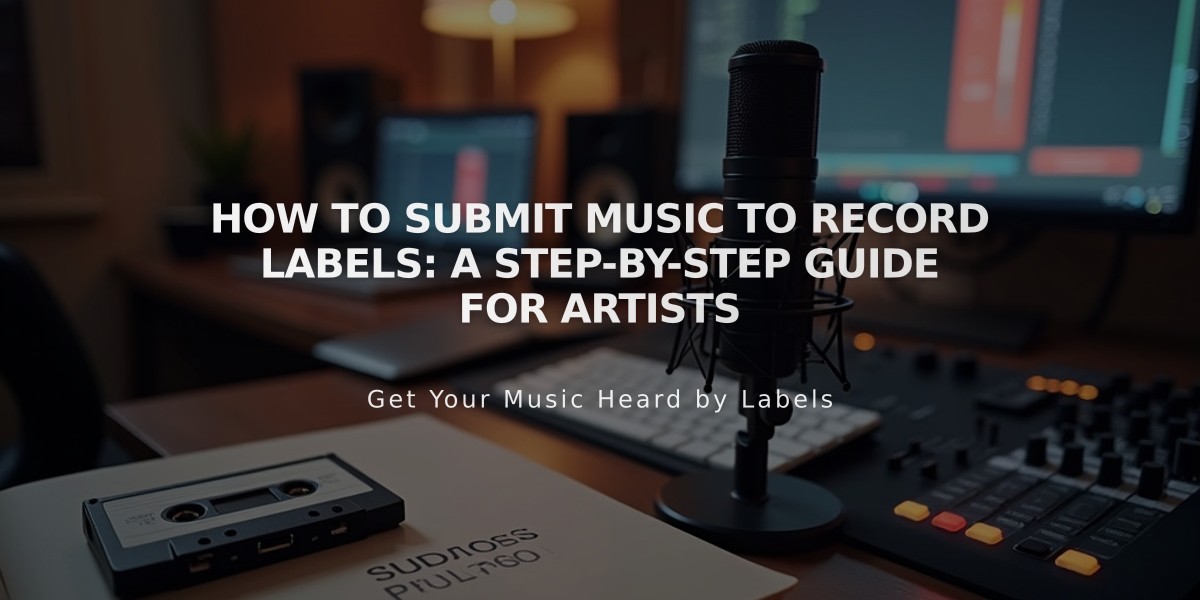 How to Submit Music to Record Labels: A Step-by-Step Guide for Artists