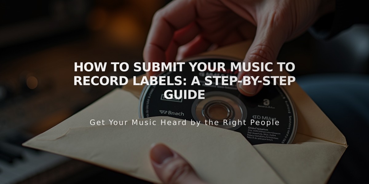 How to Submit Your Music to Record Labels: A Step-by-Step Guide