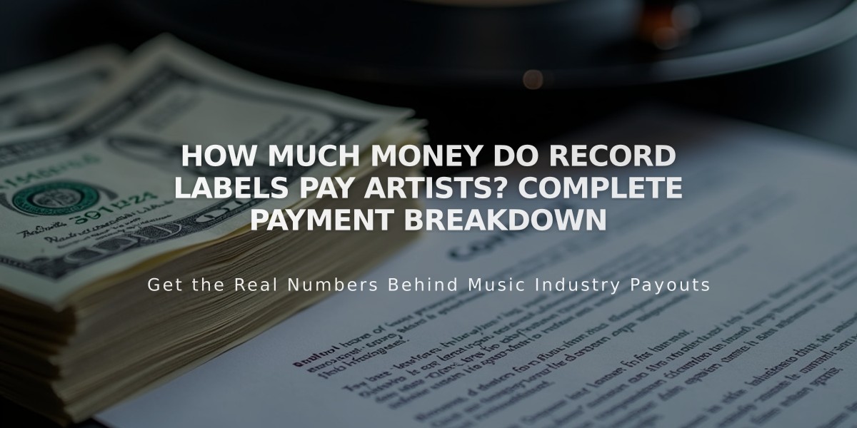 How Much Money Do Record Labels Pay Artists? Complete Payment Breakdown