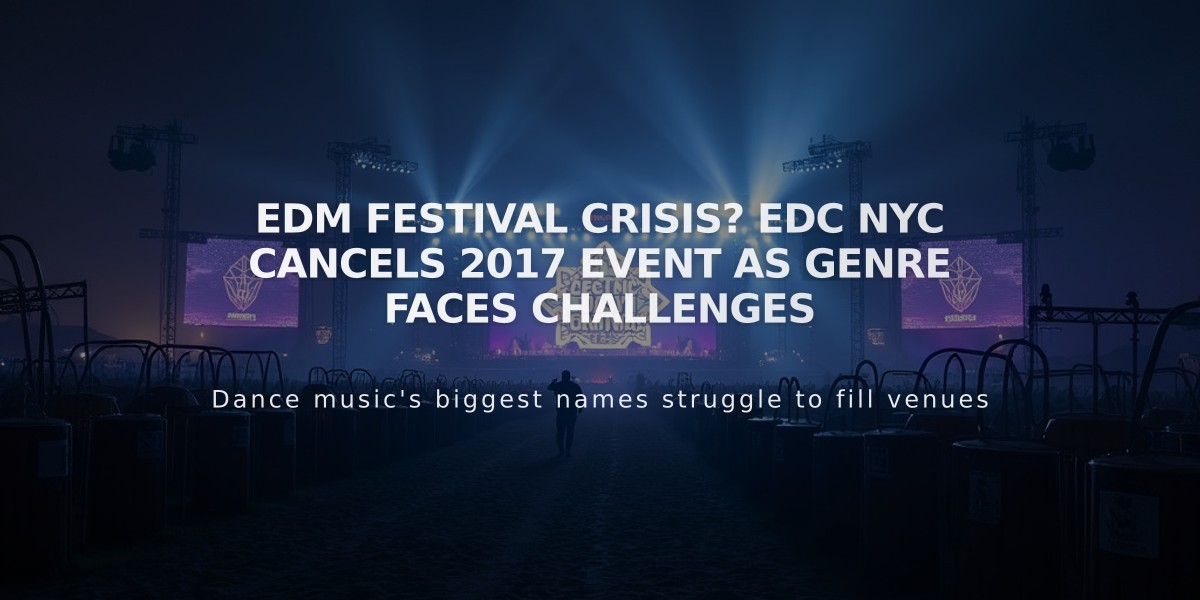 EDM Festival Crisis? EDC NYC Cancels 2017 Event as Genre Faces Challenges