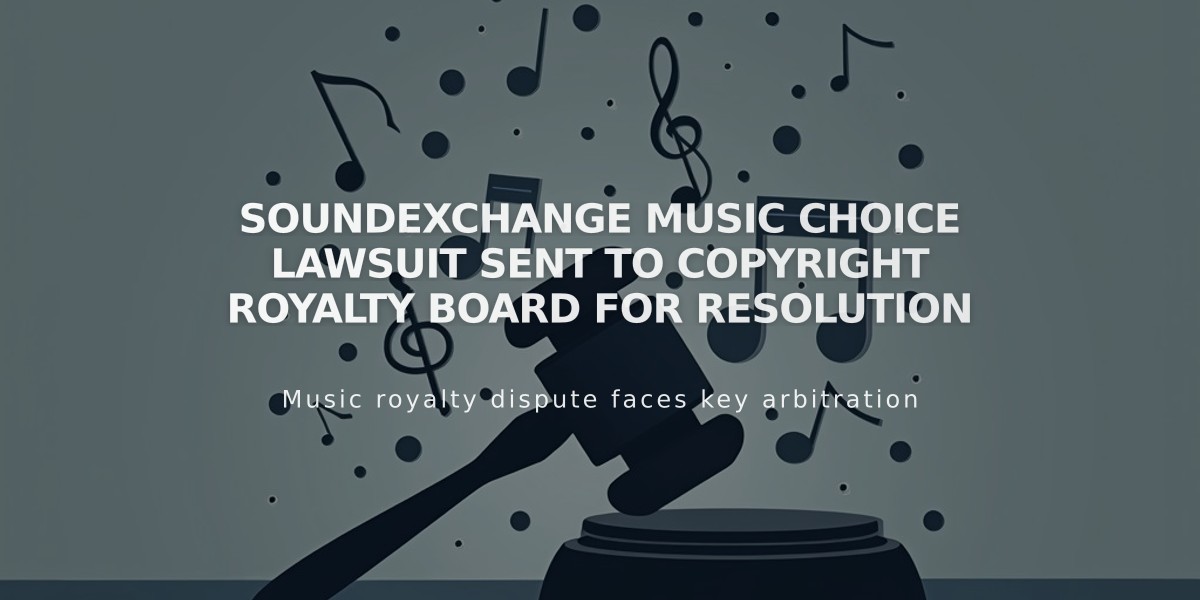 SoundExchange Music Choice Lawsuit Sent to Copyright Royalty Board for Resolution