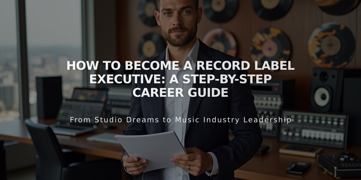 How to Become a Record Label Executive: A Step-by-Step Career Guide