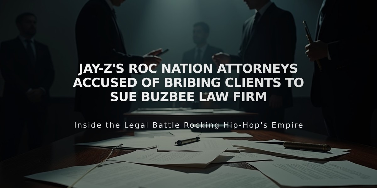 Jay-Z's Roc Nation Attorneys Accused of Bribing Clients to Sue Buzbee Law Firm