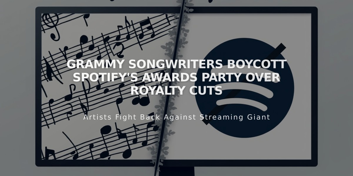 Grammy Songwriters Boycott Spotify's Awards Party Over Royalty Cuts