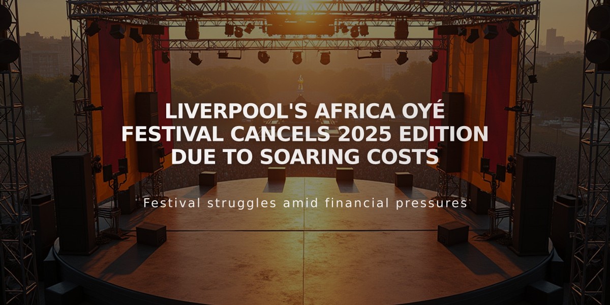 Liverpool's Africa Oyé Festival Cancels 2025 Edition Due to Soaring Costs