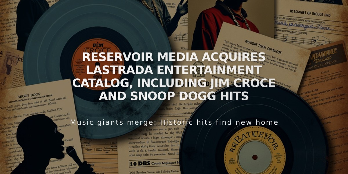 Reservoir Media Acquires Lastrada Entertainment Catalog, Including Jim Croce and Snoop Dogg Hits