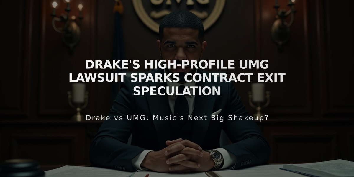 Drake's High-Profile UMG Lawsuit Sparks Contract Exit Speculation