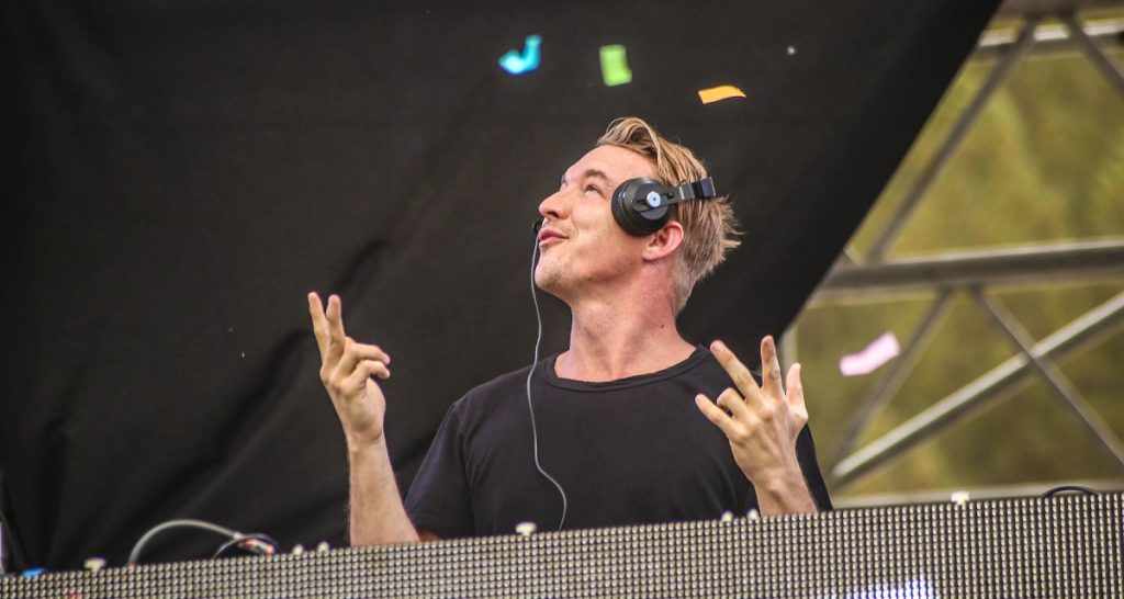 Diplo smiling with headphones