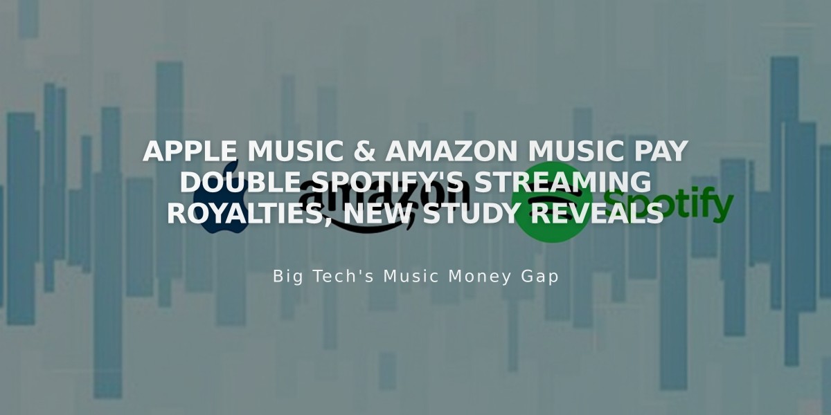 Apple Music & Amazon Music Pay Double Spotify's Streaming Royalties, New Study Reveals