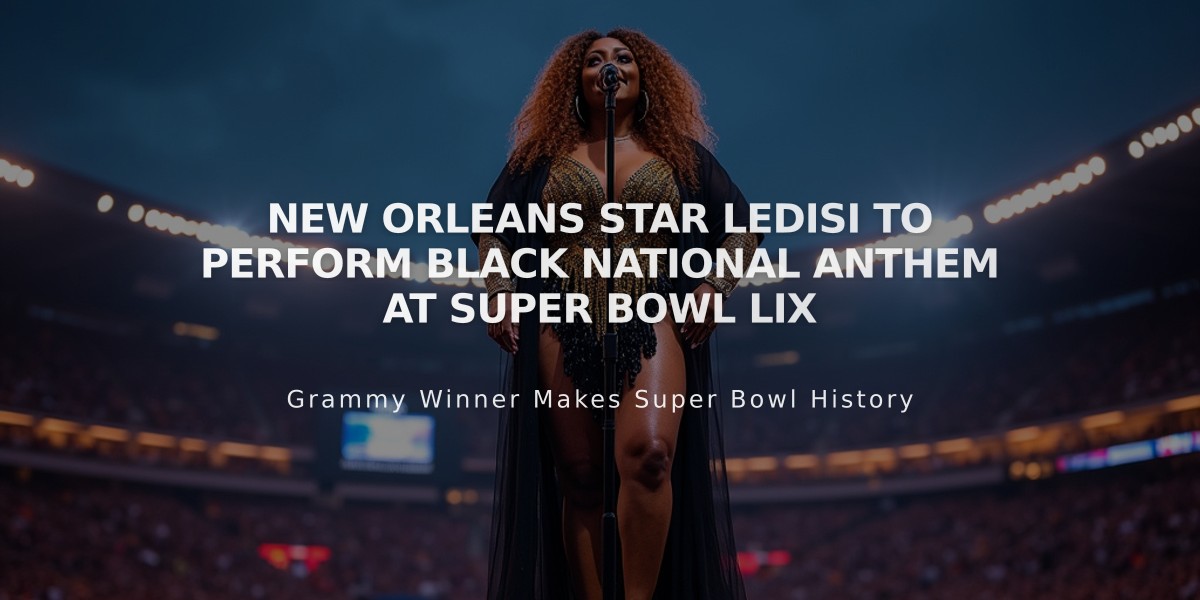 New Orleans Star Ledisi to Perform Black National Anthem at Super Bowl LIX