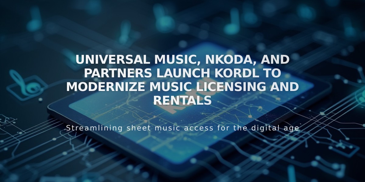 Universal Music, Nkoda, and Partners Launch Kordl to Modernize Music Licensing and Rentals