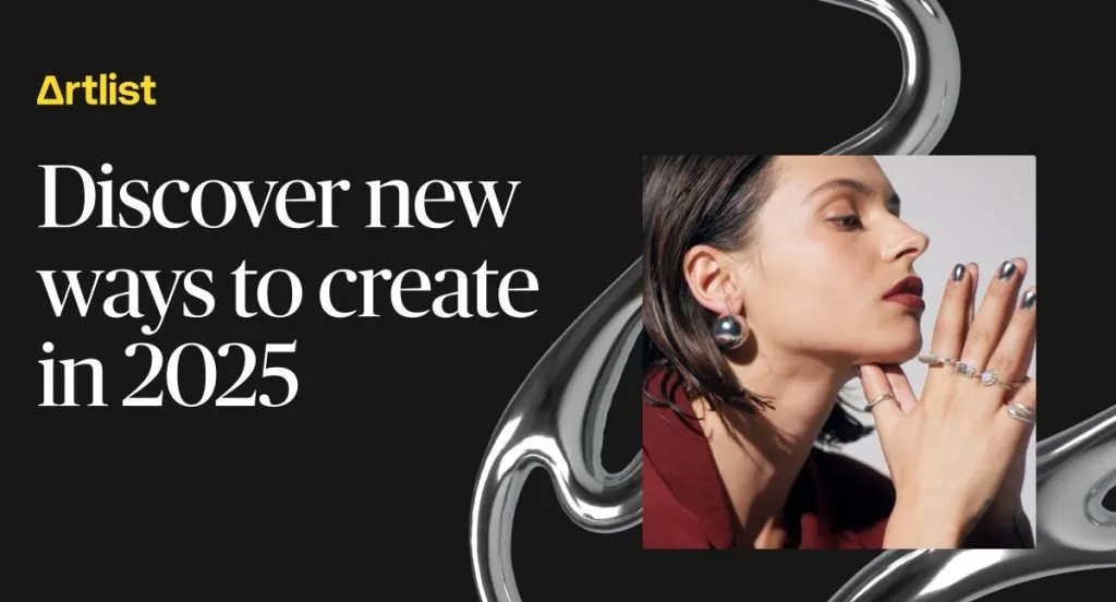 Woman wearing jewelry against colored backdrop