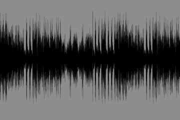 Digital audio waveform visualization