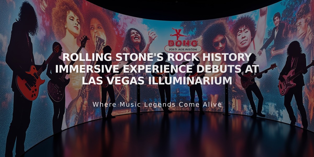 Rolling Stone's Rock History Immersive Experience Debuts at Las Vegas Illuminarium