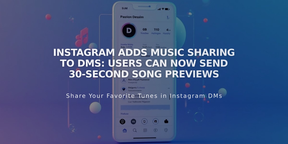 Instagram Adds Music Sharing to DMs: Users Can Now Send 30-Second Song Previews