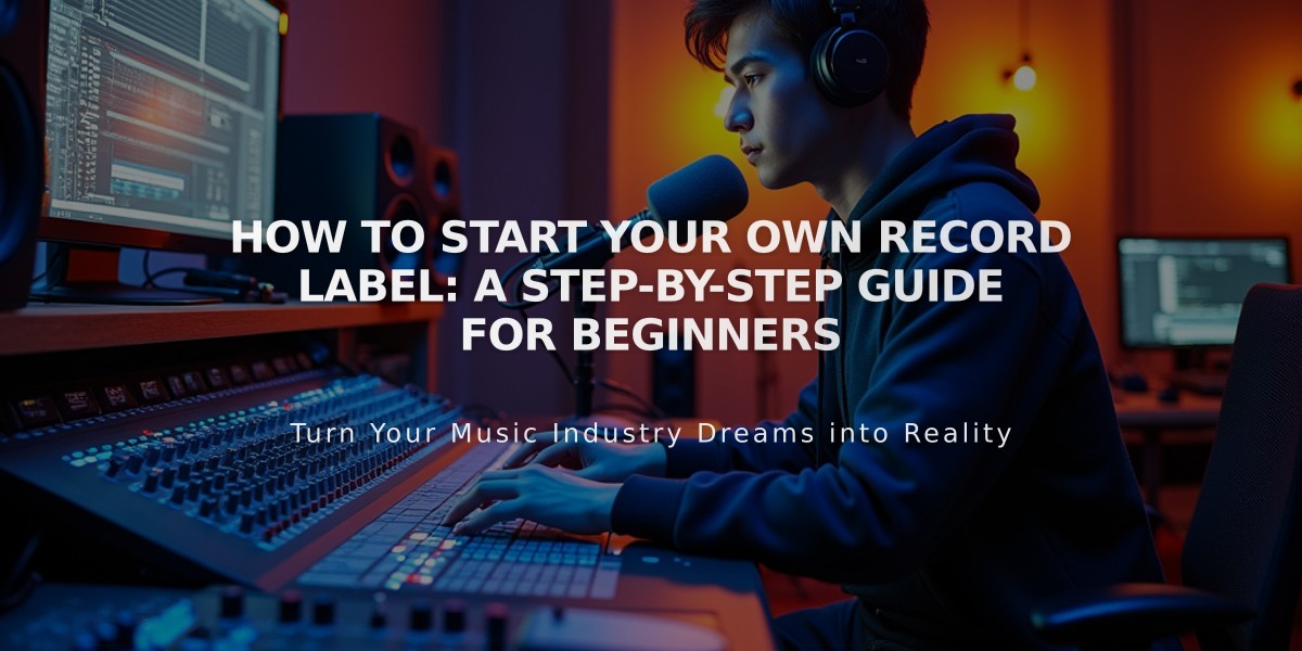 How to Start Your Own Record Label: A Step-by-Step Guide for Beginners