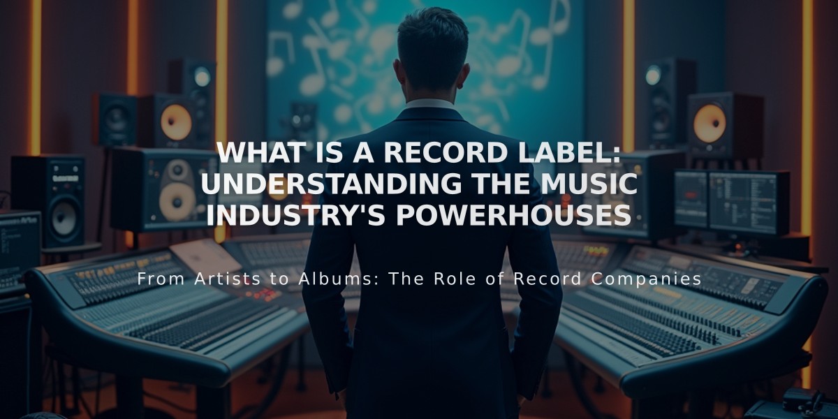 What Is a Record Label: Understanding the Music Industry's Powerhouses