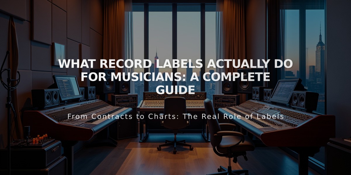 What Record Labels Actually Do For Musicians: A Complete Guide